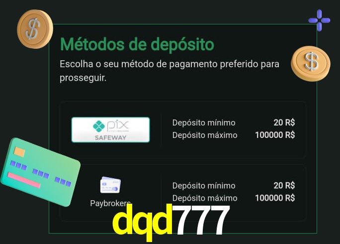 O cassino dqd777 oferece uma grande variedade de métodos de pagamento